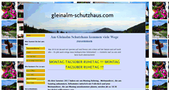 Desktop Screenshot of gleinalm-schutzhaus.com