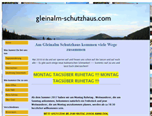 Tablet Screenshot of gleinalm-schutzhaus.com
